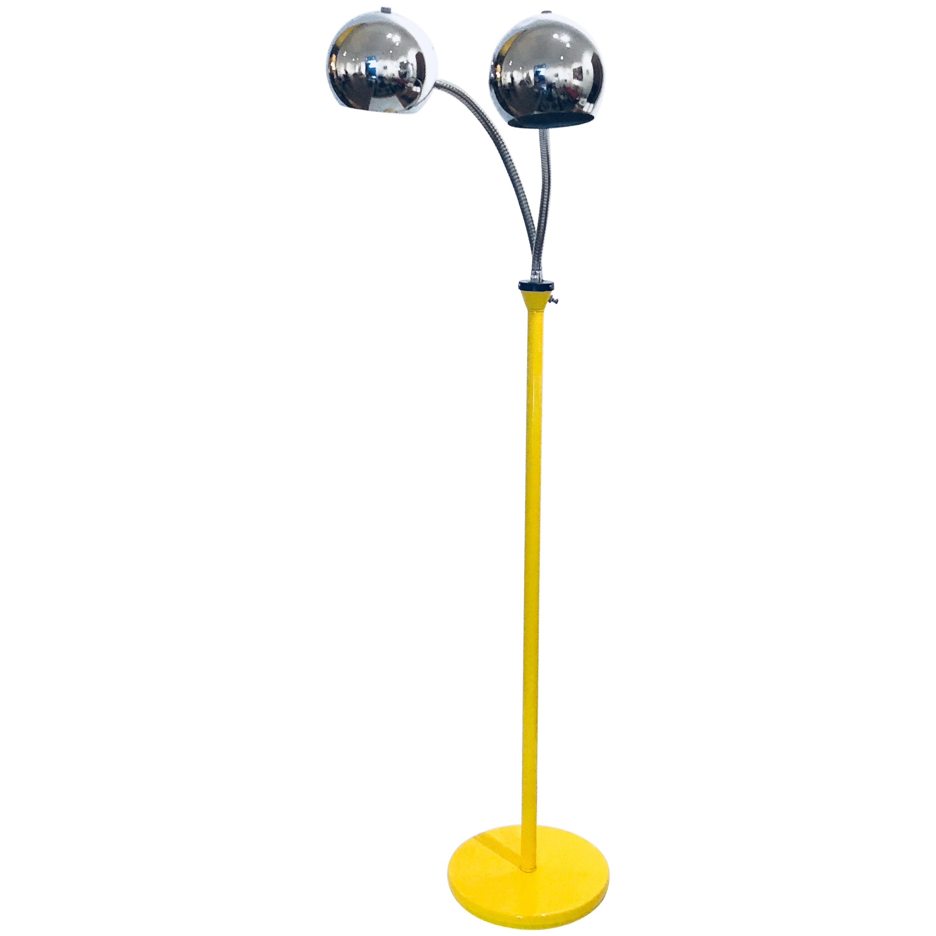 Space Age Gooseneck Double Head Multi Position Floor Lamp with proportions 3000 X 3000