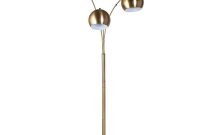 Span 3 Head Metal Globe Floor Lamp Brass Lamp Only within measurements 1000 X 1000