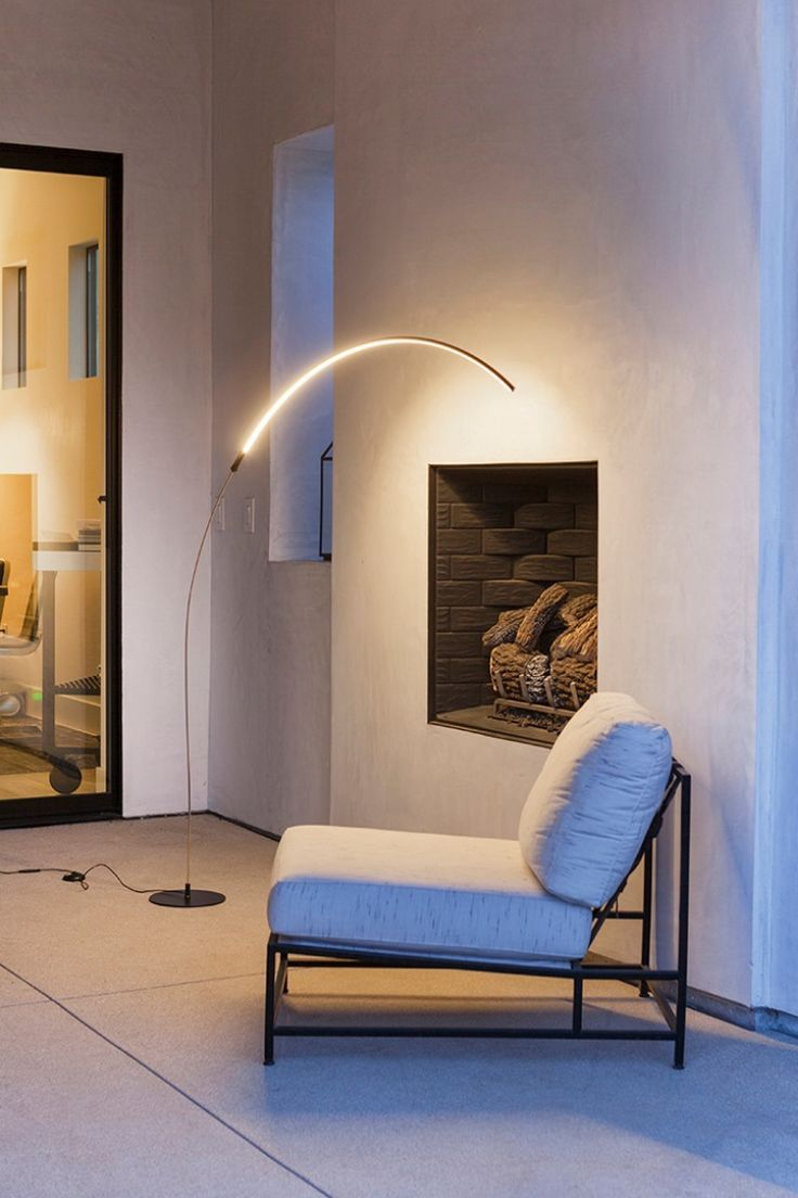 Sparq Arc Led Floor Lamp Over The Sofa Living Room Light intended for proportions 736 X 1104