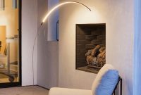 Sparq Arc Led Floor Lamp Over The Sofa Living Room Light throughout measurements 736 X 1104