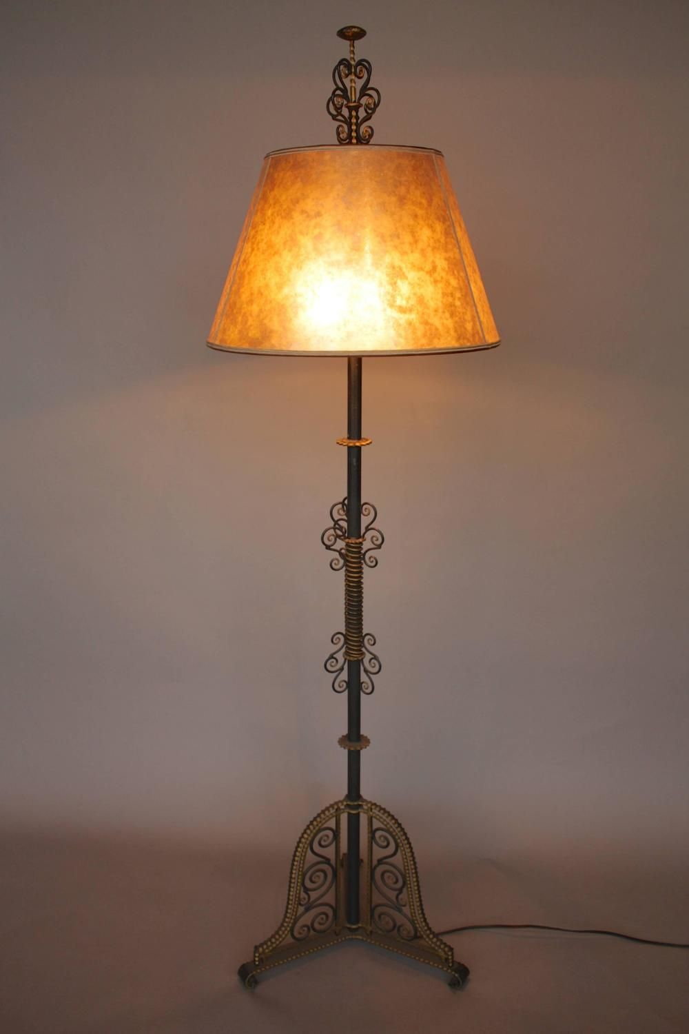 Spectacular Large Scale 1920s Spanish Revival Floor Lamp in size 1000 X 1500