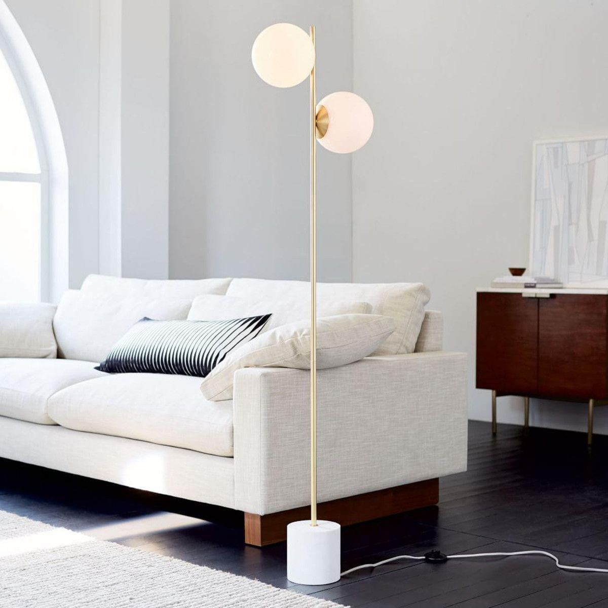 Sphere Stem Floor Lamp In 2019 Brass Floor Lamp throughout proportions 1200 X 1200