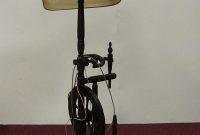 Spinning Wheel Floor Lamp With Shade 31cm Wide in sizing 750 X 1106