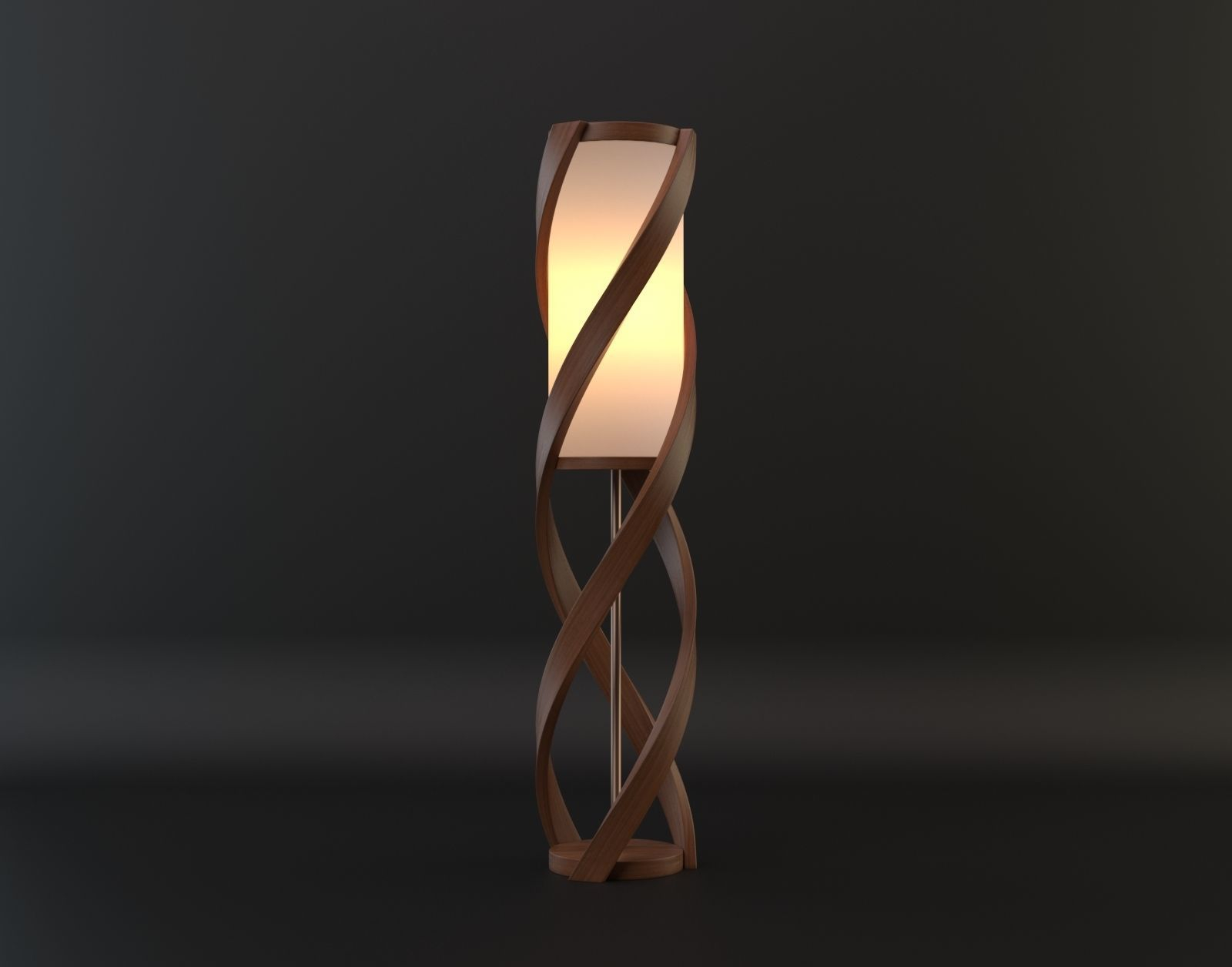 Spiral Floor Lamp 3d Model with sizing 1600 X 1256