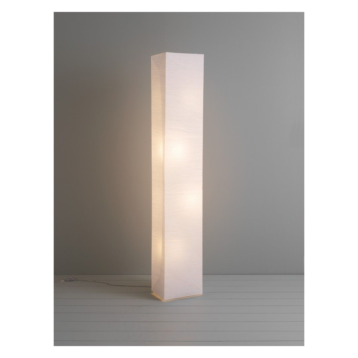 Square Paper White Crinkled Paper Floor Lamp White Floor for size 1200 X 1200