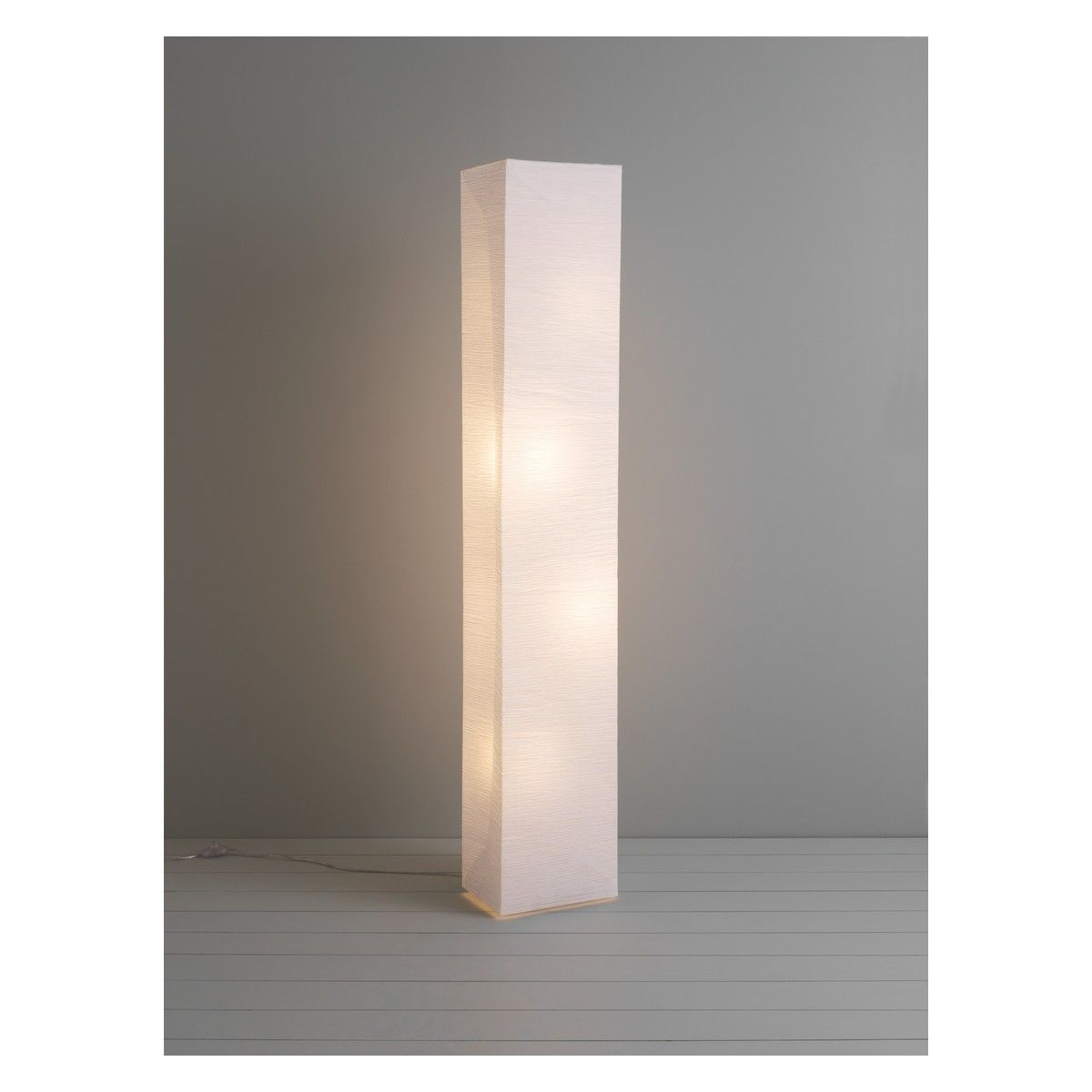 Square Paper White Crinkled Paper Floor Lamp White Floor in proportions 1200 X 1200