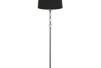 Stacked Acrylic Glass 605 Inch Ball Floor Lamp With Black Linen Hardback Shade regarding size 1024 X 1024