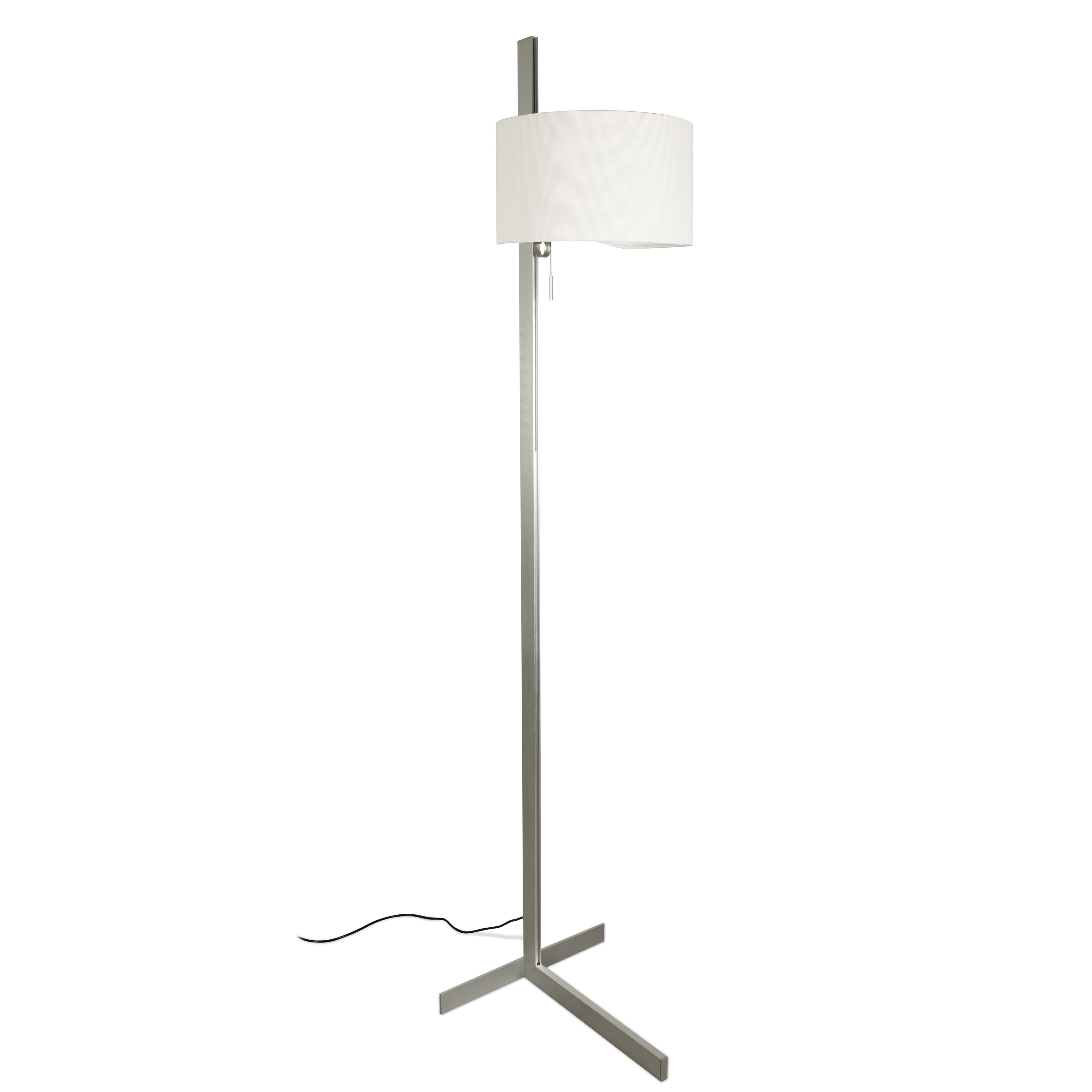 Stand Up Aluminium And White Floor Lamp Faro within sizing 3448 X 3448