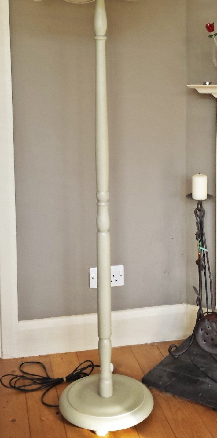 Standard Lamp Base Floor Lamp Wood Upcycled Lamp In in measurements 710 X 1434