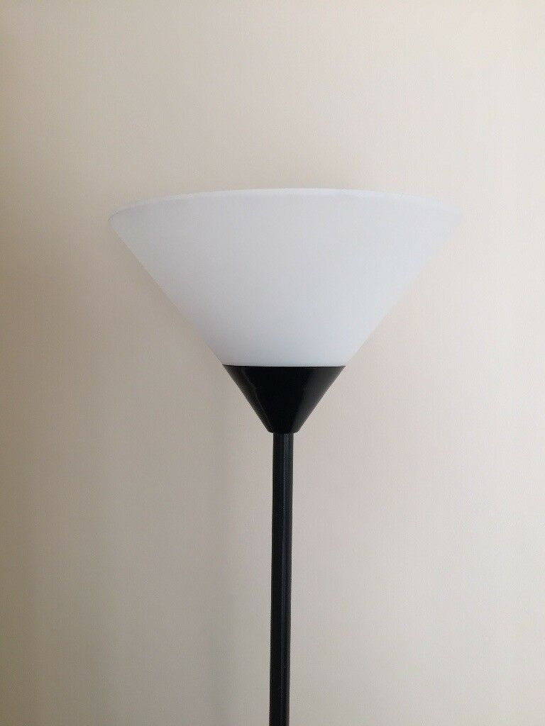 Standing Floor Lamp 6ft Tall Black With White Shade In Lenton Nottinghamshire Gumtree in dimensions 768 X 1024