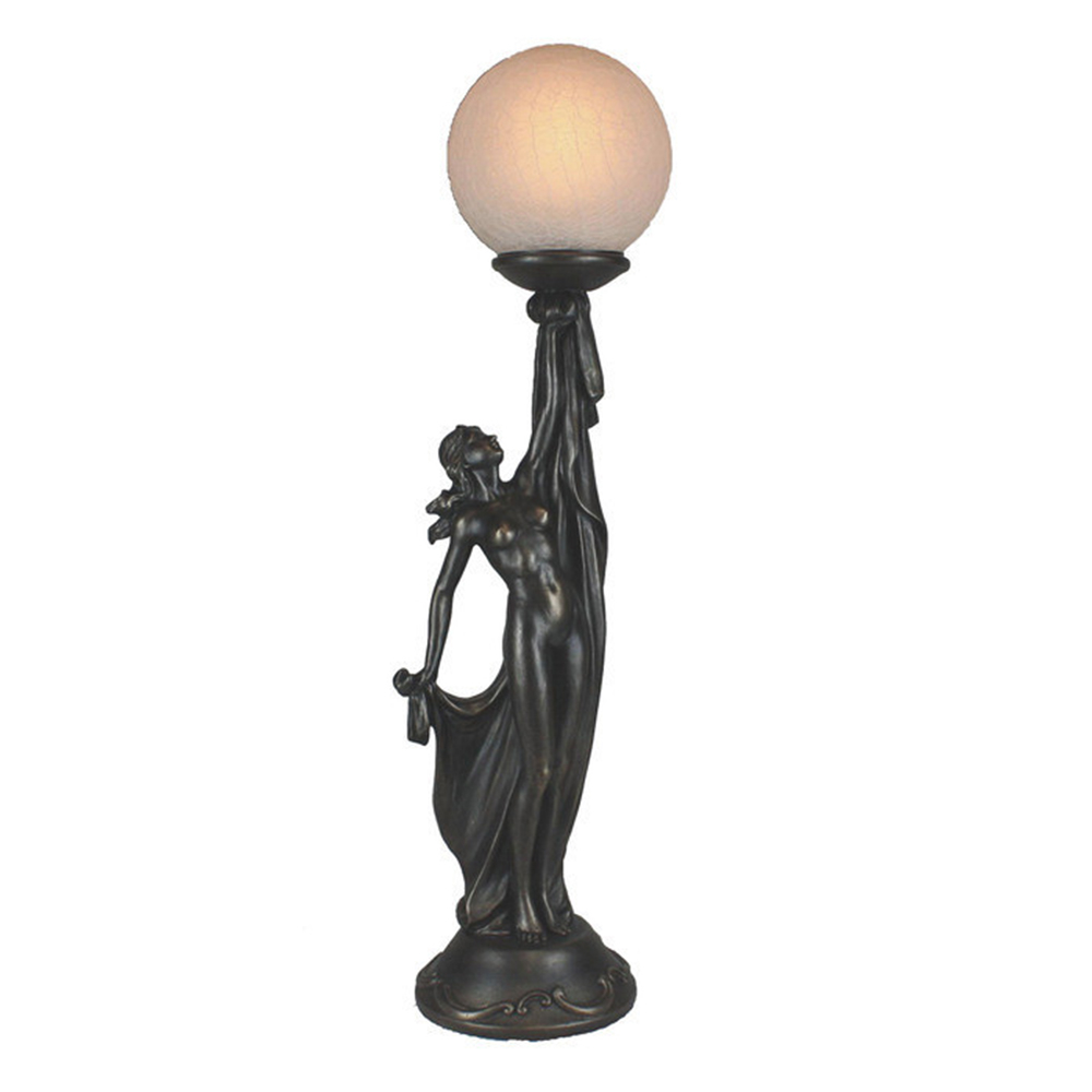 Standing Lady Art Deco Table Lamp N025 in measurements 1000 X 1000