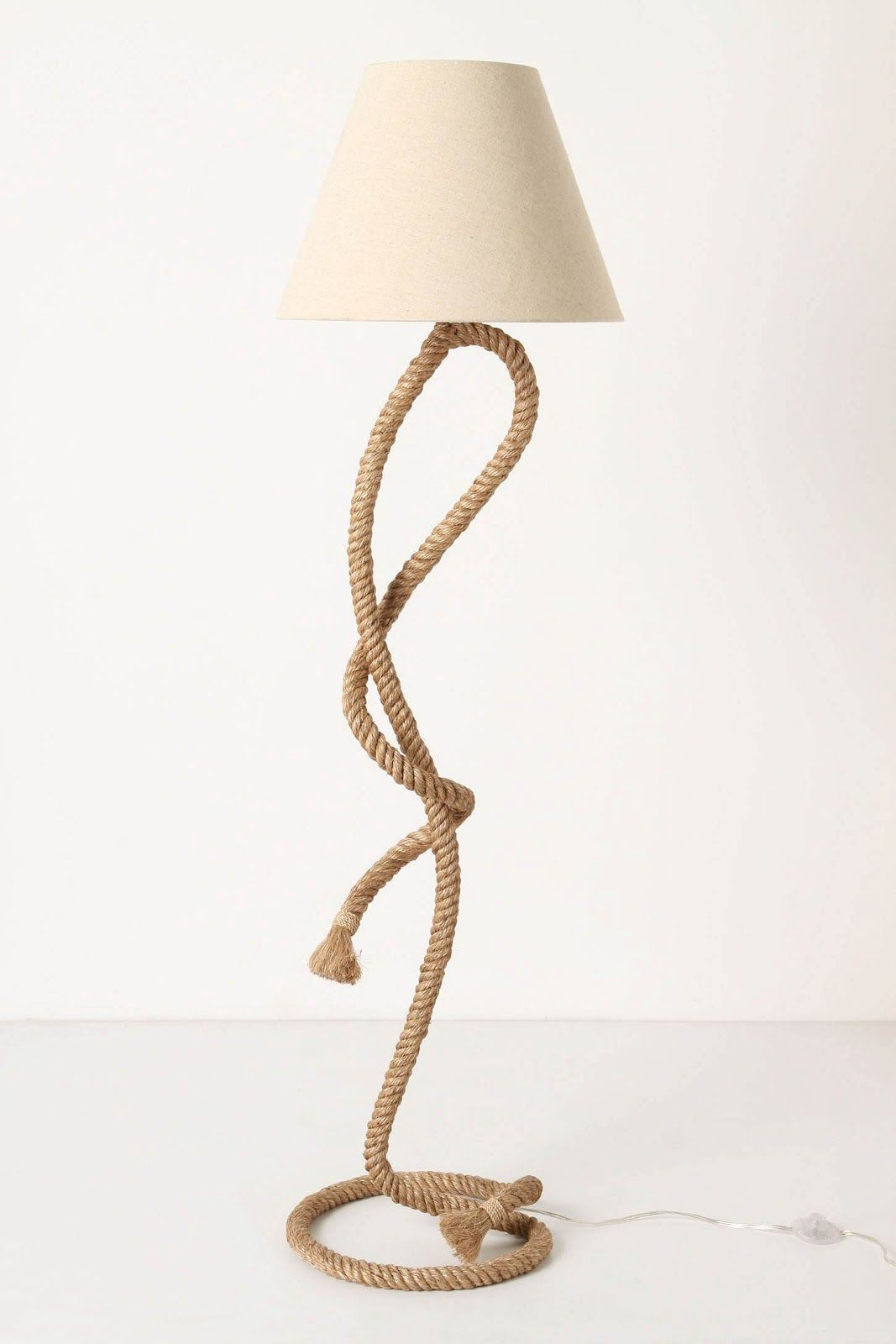 Standing Rope Lamp Day Diy Floor Lamp Rope Lamp Home within measurements 1067 X 1600