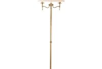 Stanford Elegant Floor Lamp In Antique Brass With Beige Shade 63620 for sizing 1000 X 1000