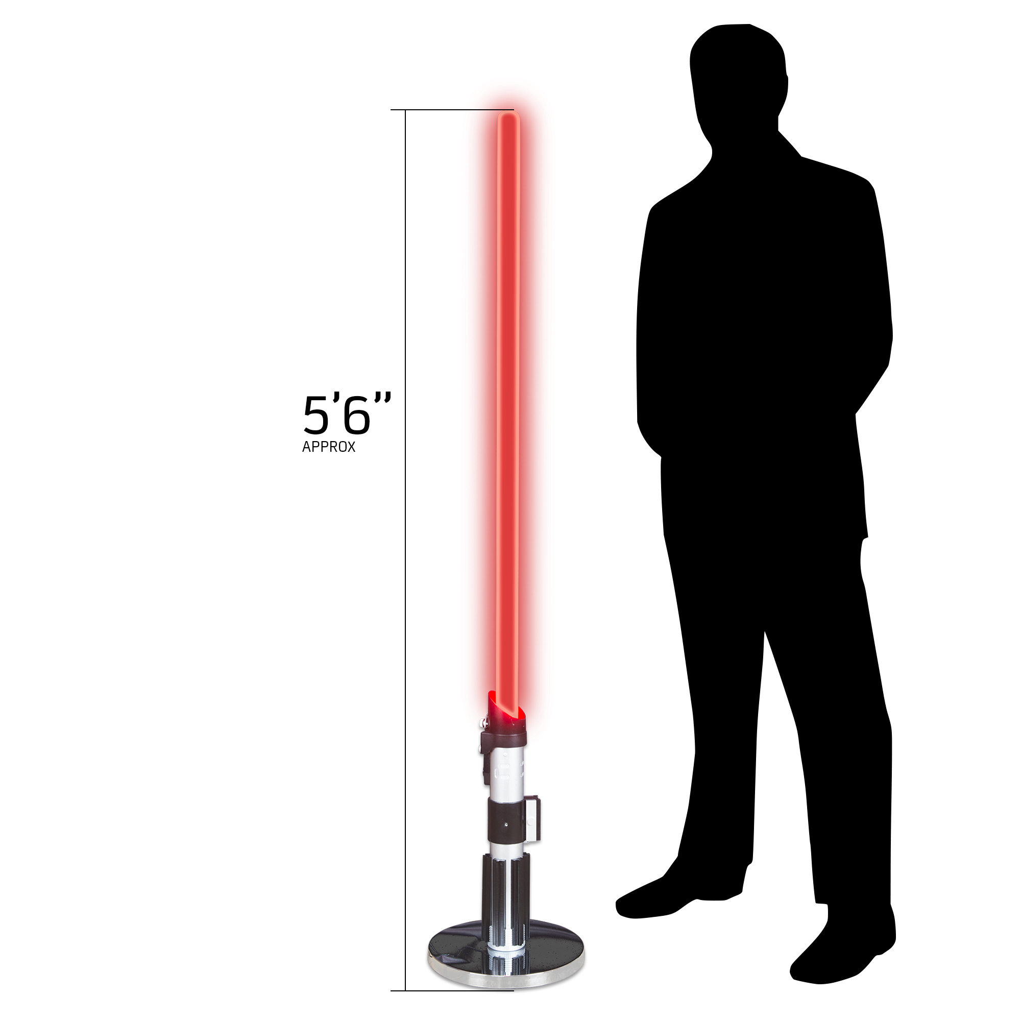 Star Wars Darth Vader Light Saber Floor Standing Lamp Ukonic throughout dimensions 2000 X 2000