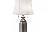 Stateroom Antique Nickel Table Lamp With Shade with regard to measurements 1000 X 1000