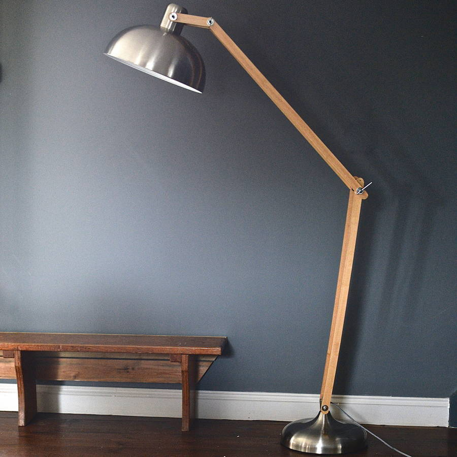 Steel And Wood Floor Lamp Architectures Lighting Wooden regarding proportions 900 X 900