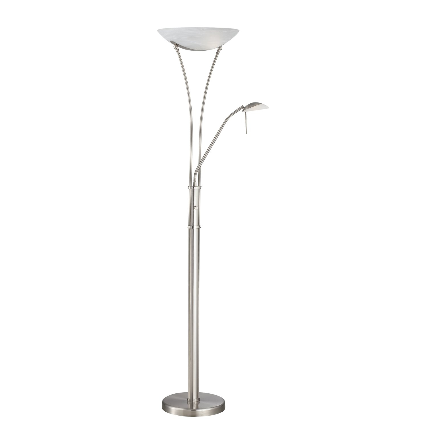 Steel Reading Light Torchiere Lamp Avington Products In intended for dimensions 1500 X 1500