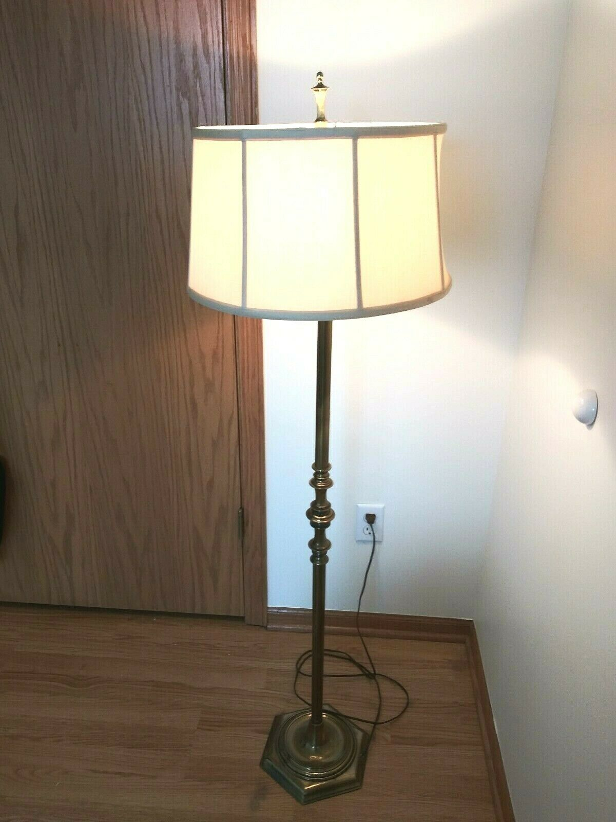 Stiffel Lamp Classic Floor 3 Way Lamp Burnished Brass 53 Tall Elegant Mcm Vtg within proportions 1200 X 1600