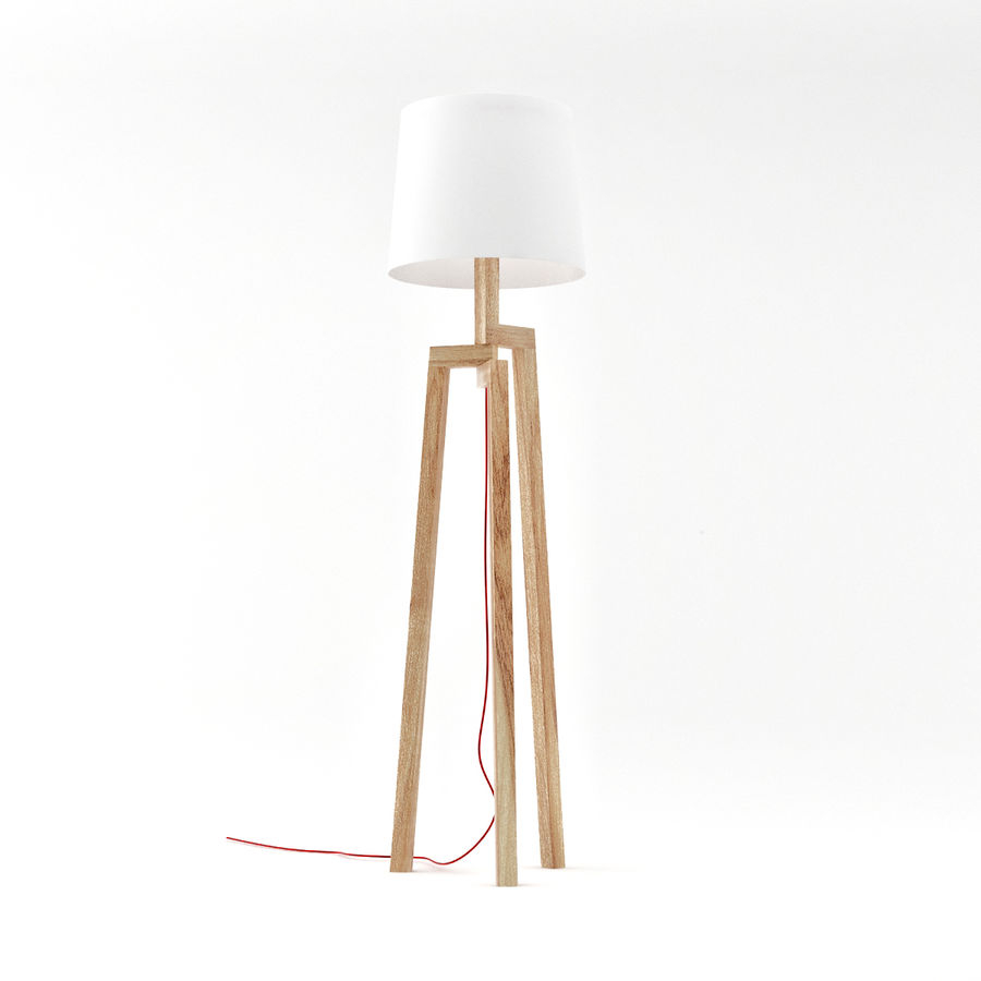 Stilt Floor Lamp 3d Model 19 Obj Fbx 3ds Max Free3d pertaining to proportions 900 X 900