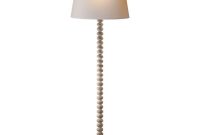 Studio Spool Floor Lamp In Belgian White With Natural Paper with sizing 1000 X 1000