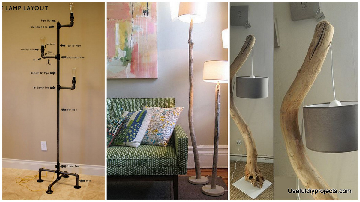 Stunning 15 Diy Floor Lamps To Complete A Room Useful Diy inside size 1200 X 675