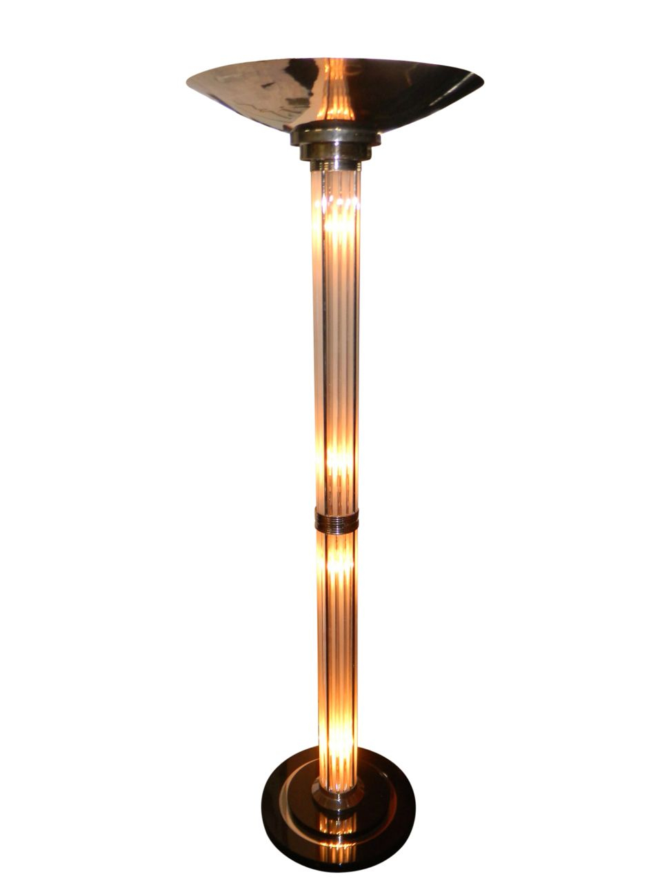 Stunning Art Deco Floor Lamp With Glass Rods And Lights throughout measurements 960 X 1280