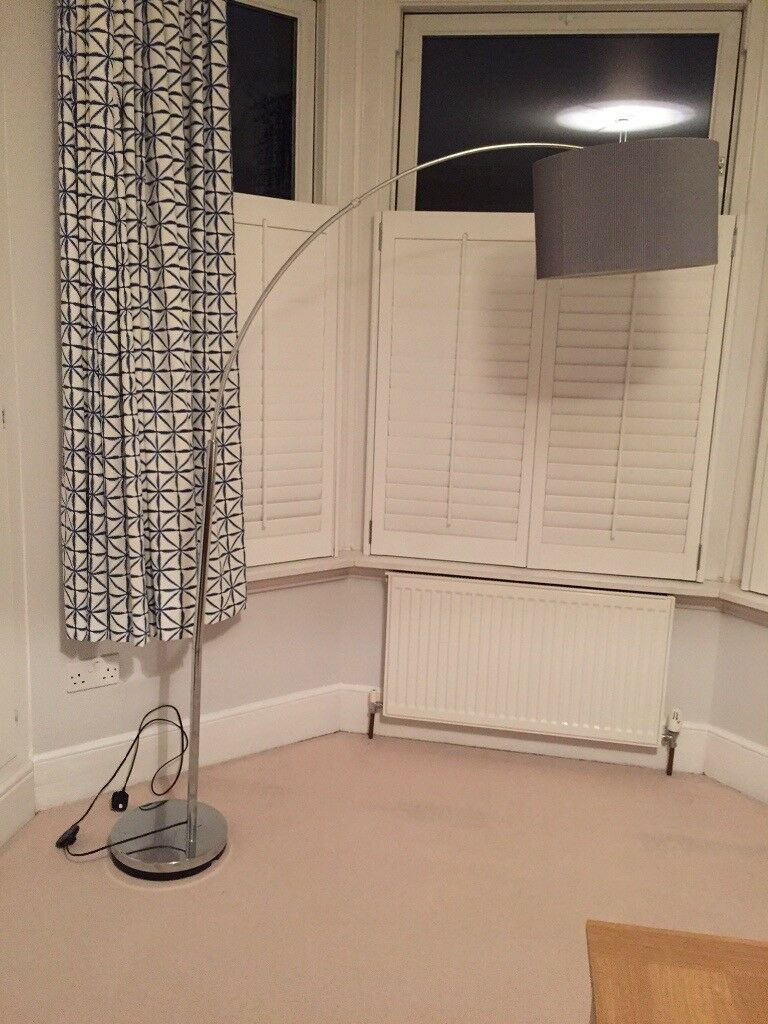 Stylish Grey Chrome Arched Angled Floor Lamp In Wandsworth London Gumtree regarding size 768 X 1024