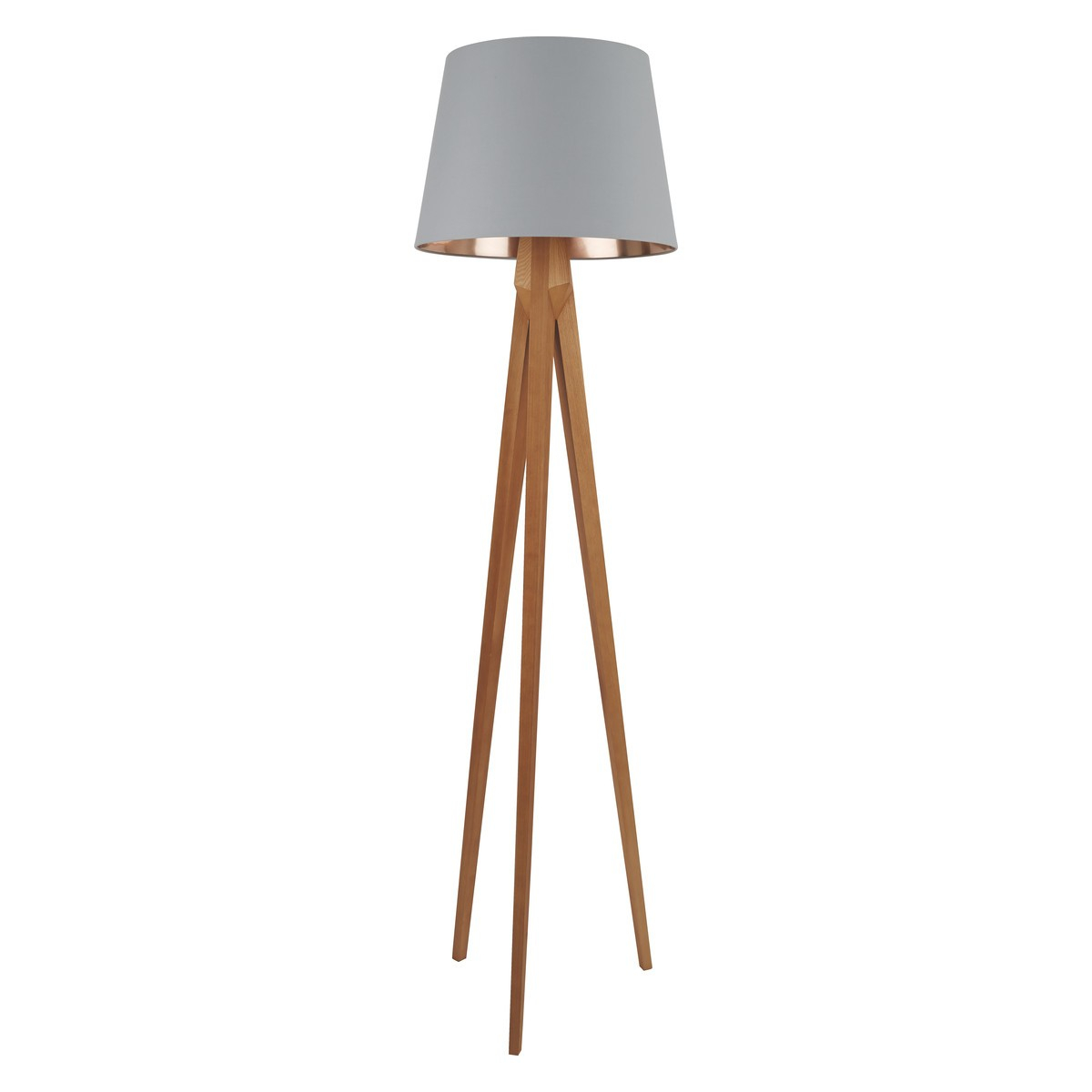 Stylish Grey Wooden Floor Lamp T R I P O D A K With And in measurements 1200 X 1200