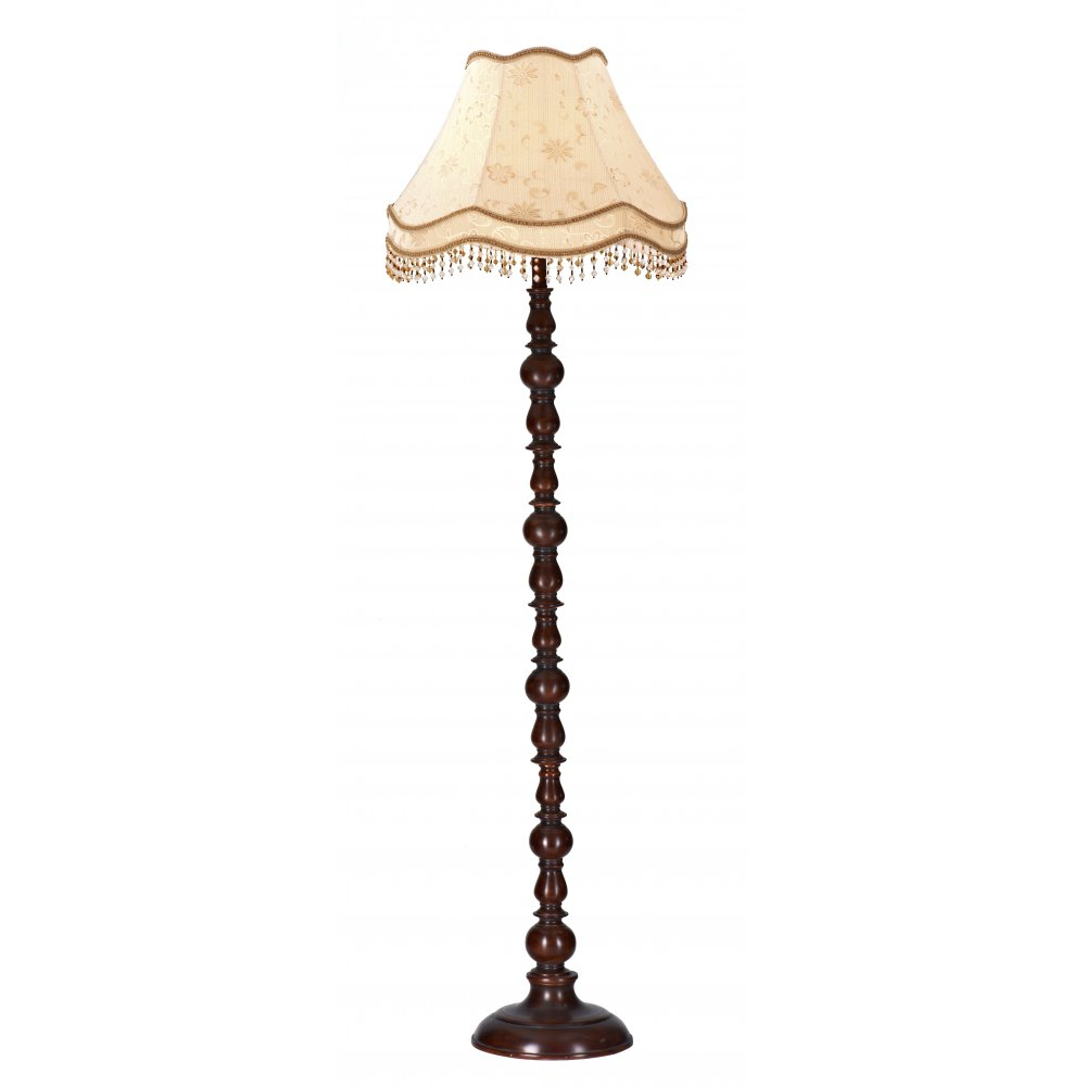 Stylish Traditional Floor Lamp Wood Standing Brass Vintage with regard to measurements 1000 X 1000