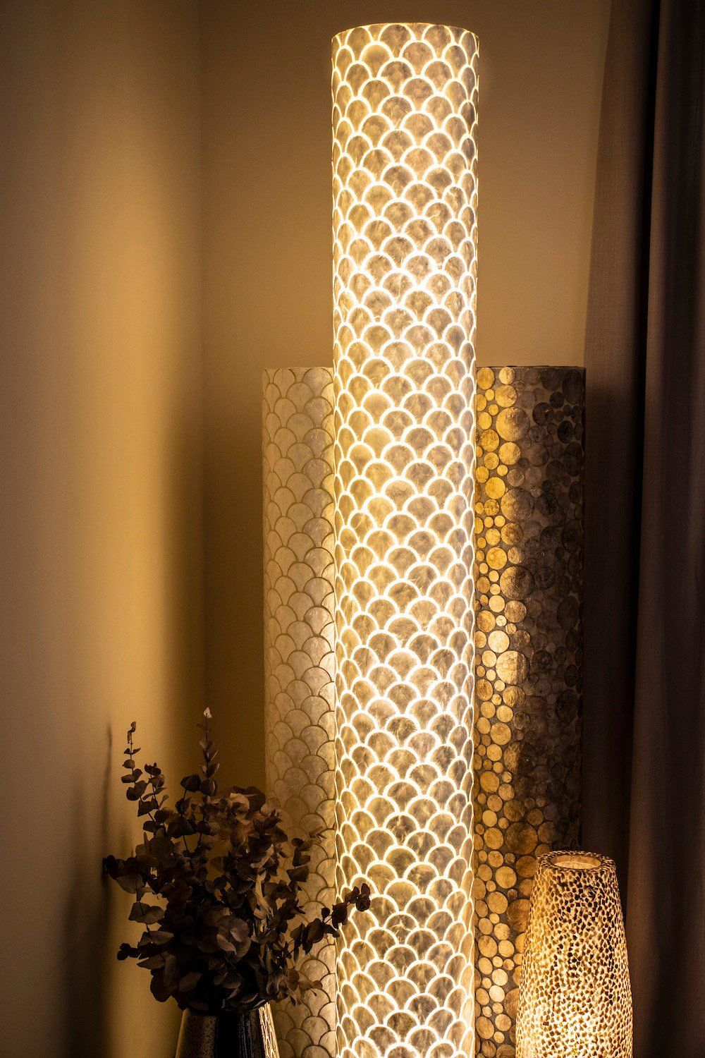 Summer White Mother Of Pearl Floor Lamp Seville Unique for size 1000 X 1500