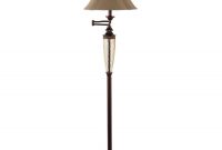 Swing Arm Floor Lamp In Bronze Finish With Brown Shade throughout dimensions 1500 X 1500