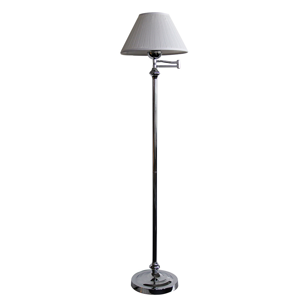 Swingley 1 Light Swing Arm Floor Lamp Chrome Ol90700ch with regard to sizing 1000 X 1000