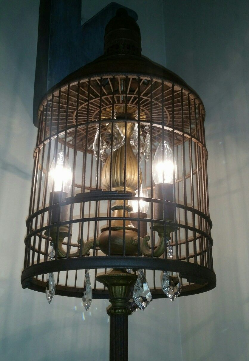 Ta Daaaa My Birdcage Chandelier Floor Lamp I Got A Great with dimensions 835 X 1212