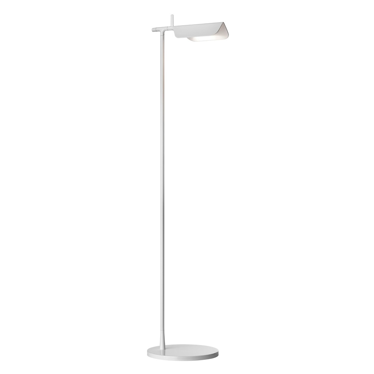 Tab F Led Floor Lamp With Adjustable Head In White Or Black for dimensions 1152 X 1152