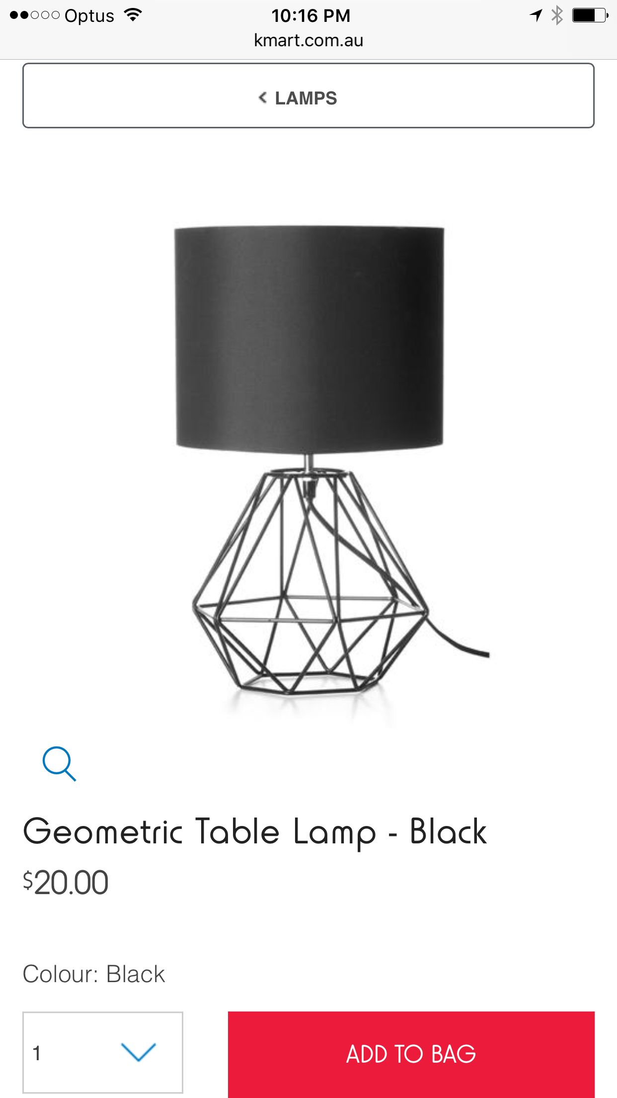 Table Lamp Black Geometric Kmart Au Home Ideas In 2019 inside proportions 1242 X 2208