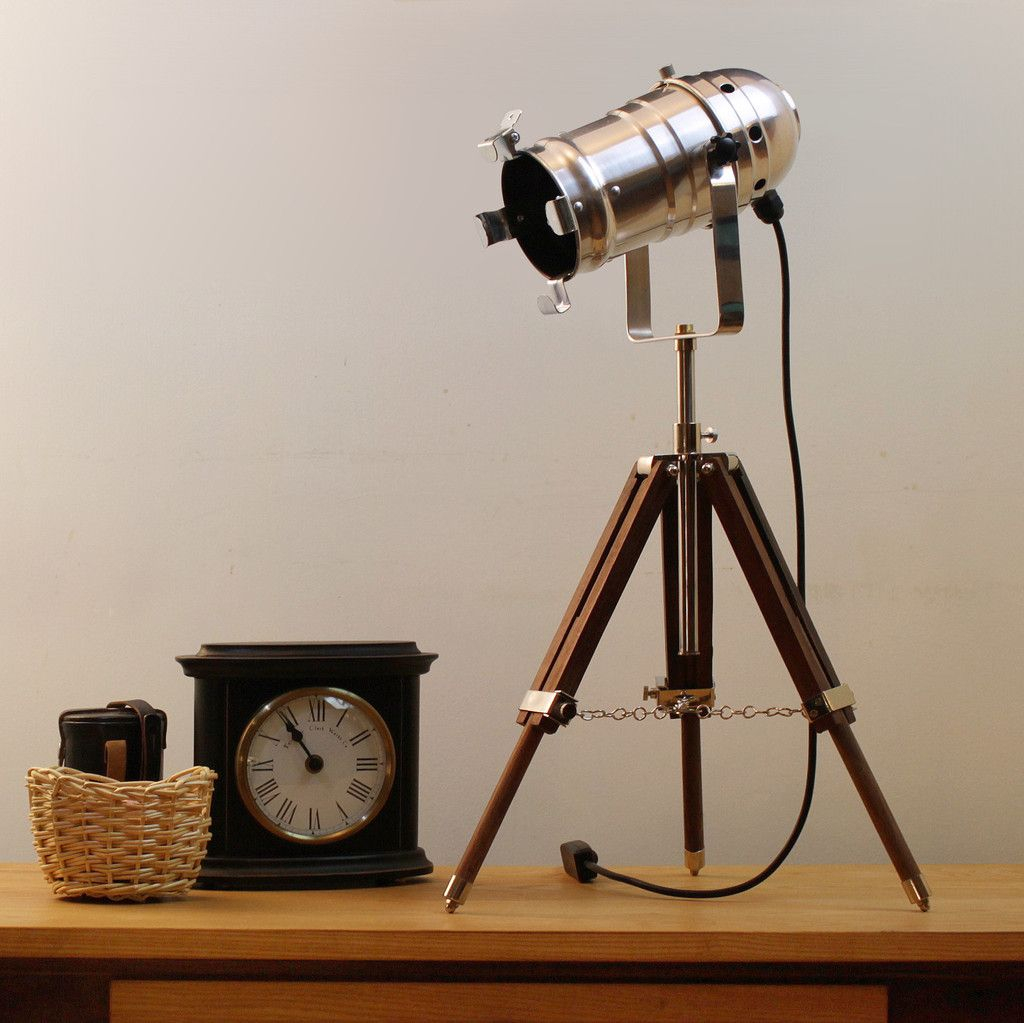 Table Lamp Medium Size Theatre Spotlight On Small Tripod with size 1024 X 1023