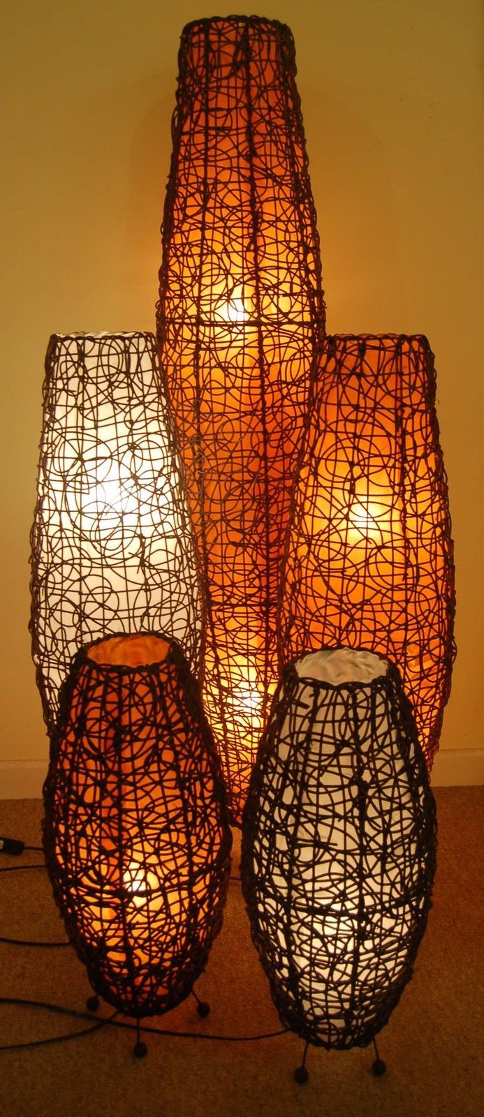 Tablefloor Lamp Apollo Lamp With Rattan Handcrafted In within proportions 693 X 1600