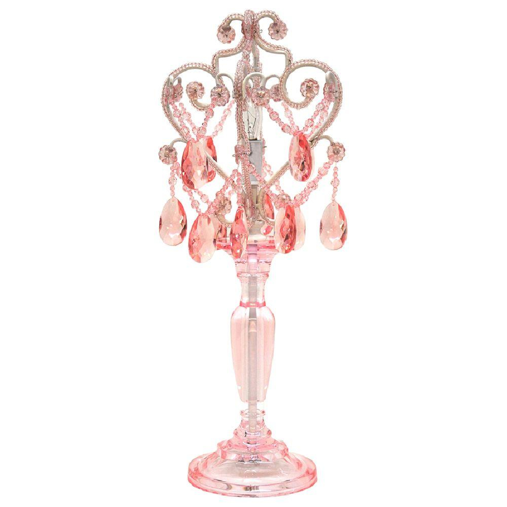 Tadpoles 20 In Pink Sapphire Chandelier Table Lamp pertaining to measurements 1000 X 1000