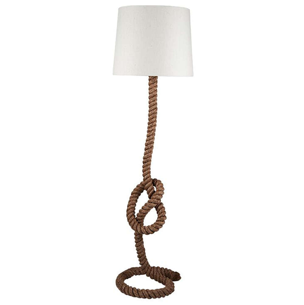 Tall Nautical Themed Rope Floor Lamp throughout sizing 999 X 1000