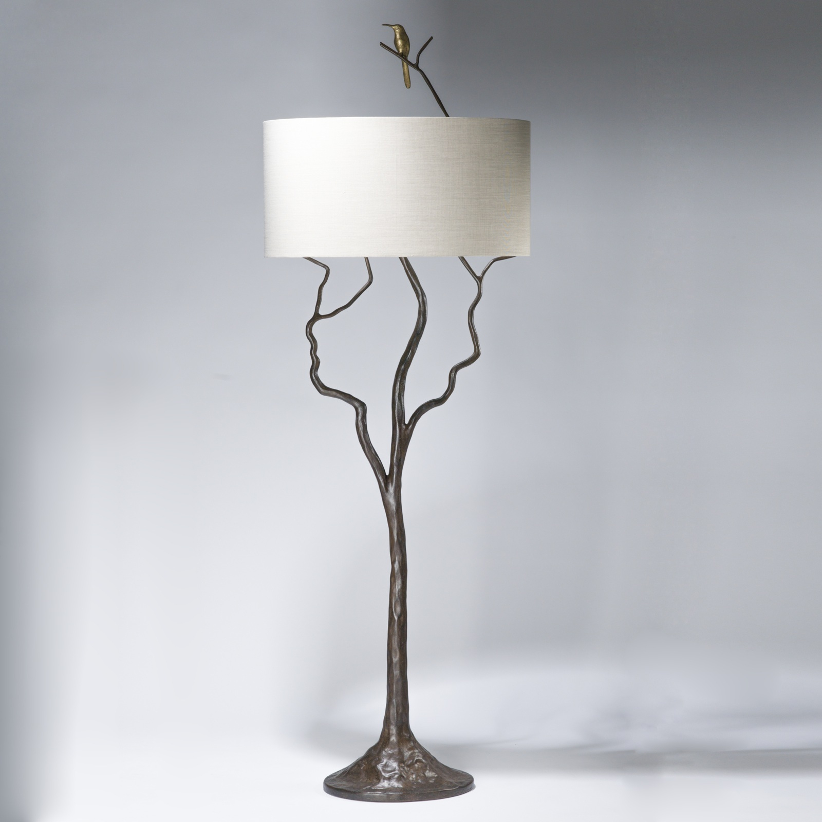 Tall Tree And Humming Bird Floor Lamp In Bronze Design throughout size 1600 X 1600