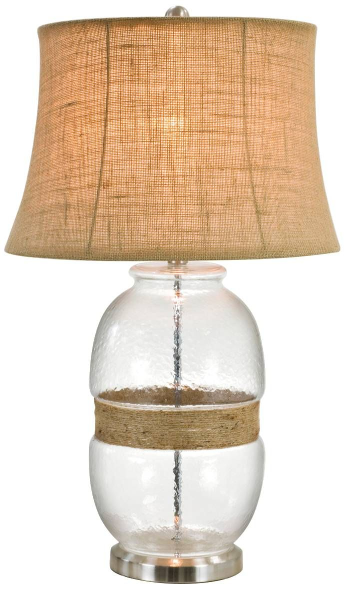 Tannehill Jute Twine Clear Glass Table Lamp 9x383 Lamps with regard to proportions 689 X 1180