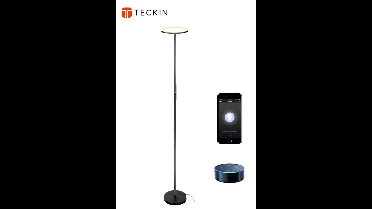 Teckin Wifi Smart Uplight Dimmable Floor Lamp in dimensions 1280 X 720