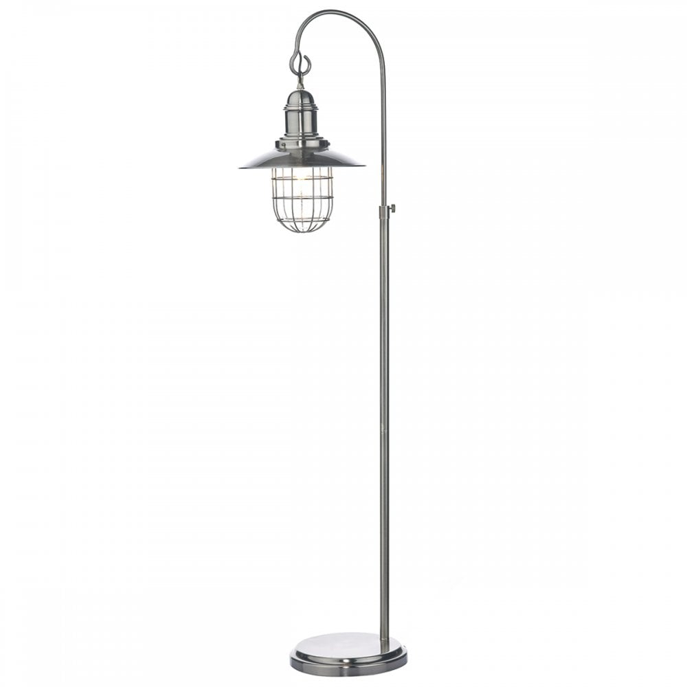 Terrace Rustic Hanging Lantern Floor Lamp In Antique Chrome intended for dimensions 1000 X 1000