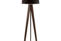 Tesco Tripod Wooden Floor Lamp Dark Wood Black Shade inside proportions 2000 X 2000