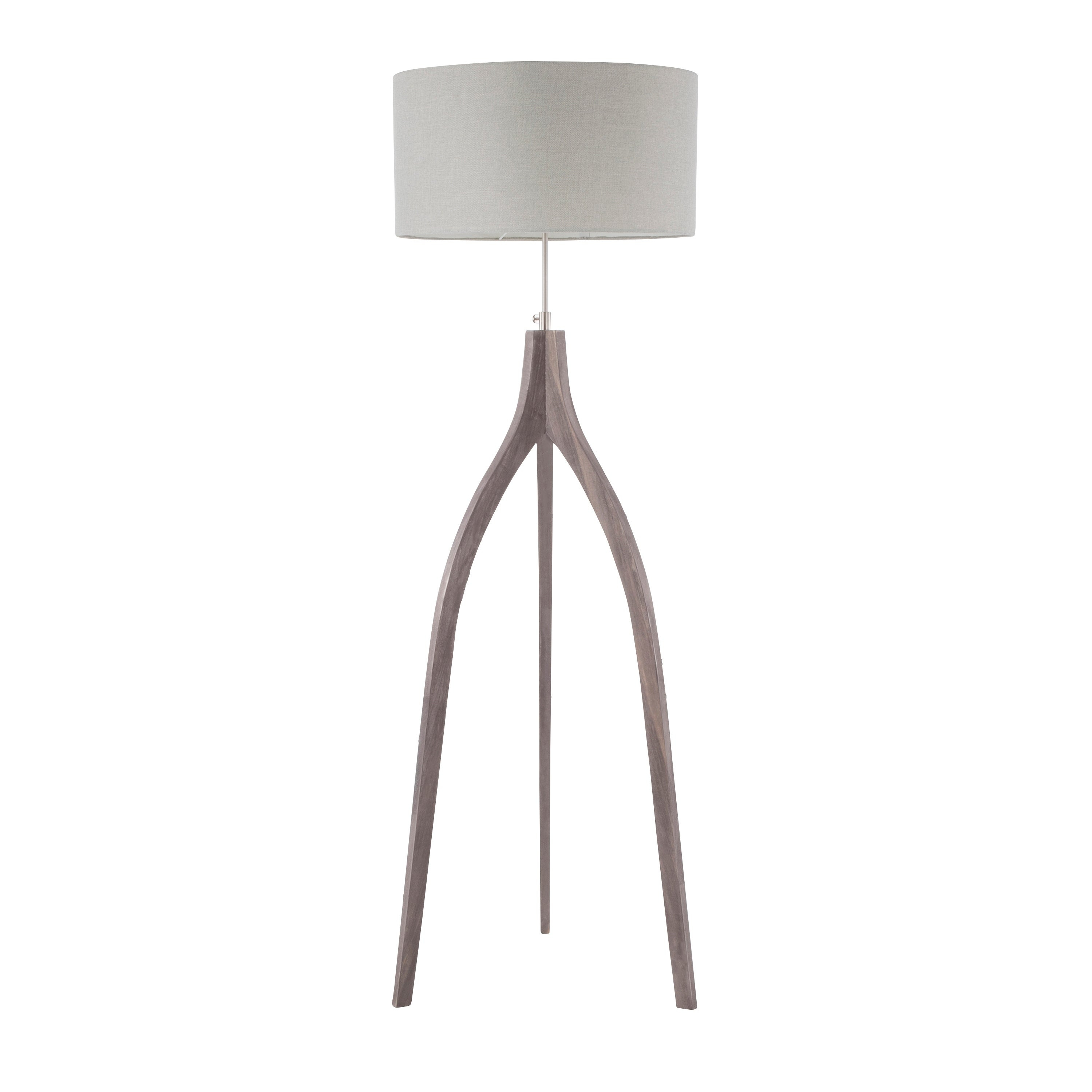 The Gray Barn Brevet Contemporary Tripod Floor Lamp With Linen Shade throughout size 3000 X 3000