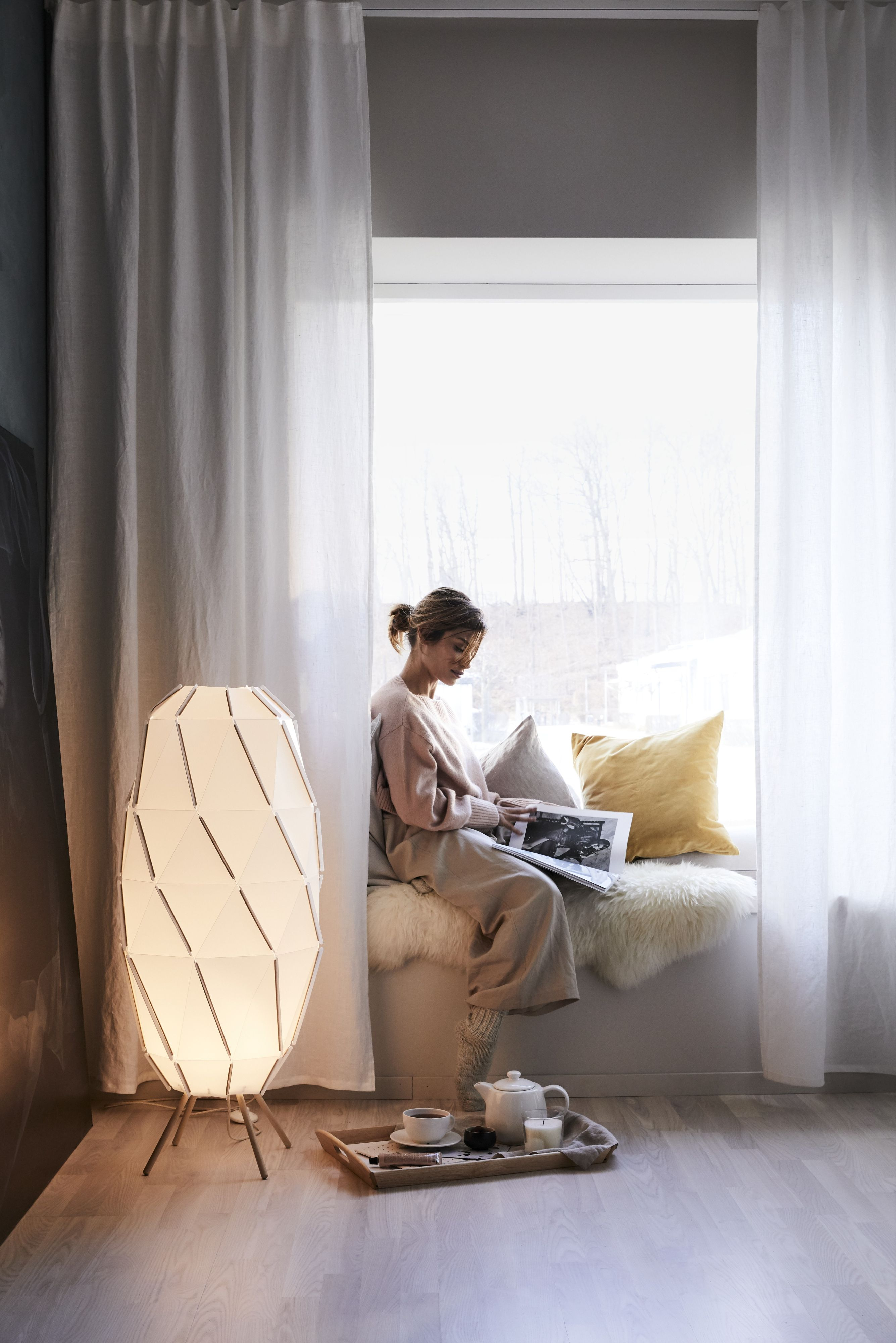 The Sjpenna Floor Lamp Gives Any Room A Warm Glow Creating with proportions 2670 X 4000