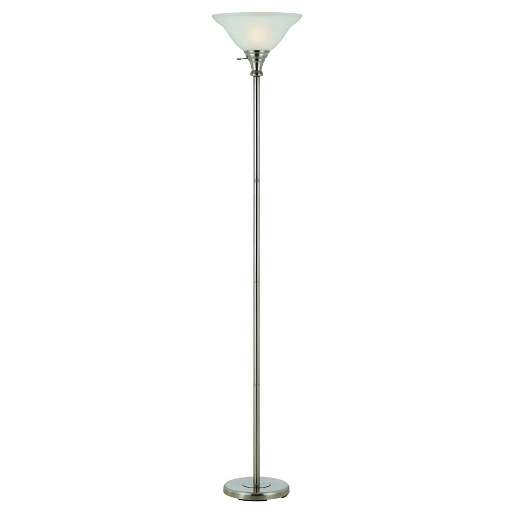 This Cal Lighting Metal Torchiere Floor Lamp Is In Brushed inside dimensions 1000 X 1000