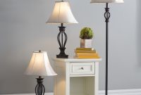Three Posts Gambier Piece Table And Floor Lamp Set Reviews inside dimensions 3729 X 3729
