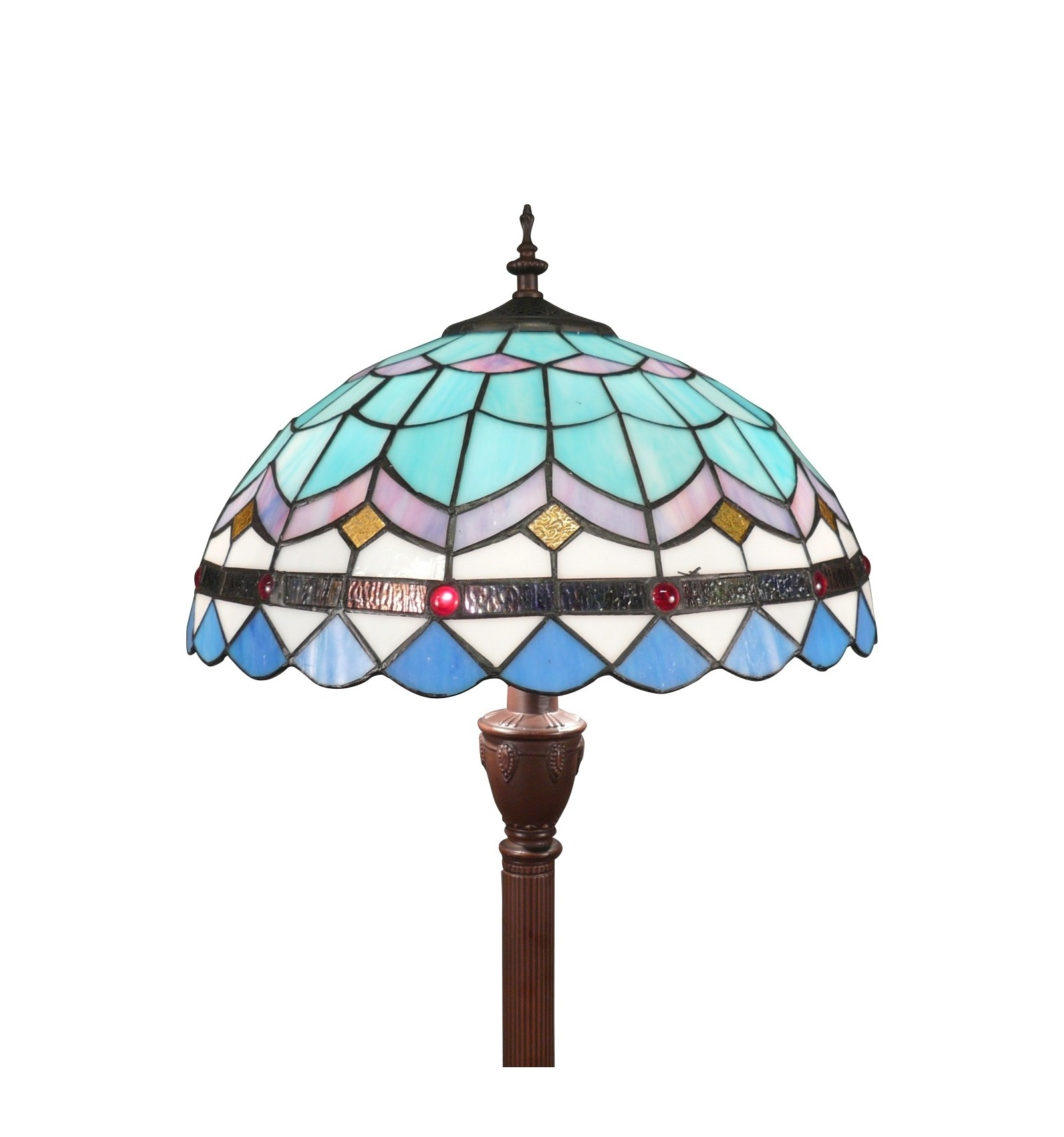 Tiffany Floor Lamp Blue From The Mediterranean Series inside sizing 1600 X 1710