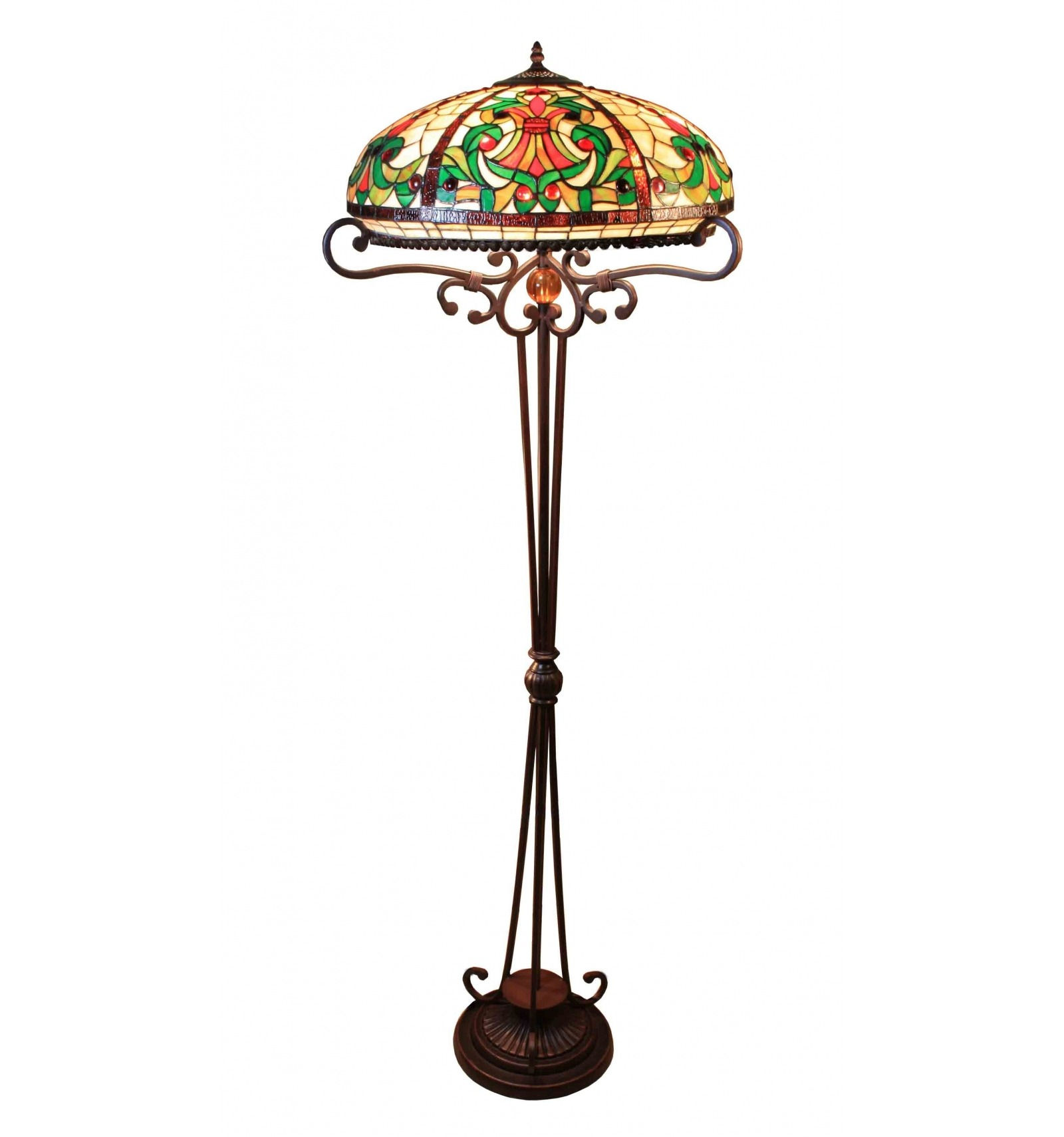 Tiffany Floor Lamp Indiana Series pertaining to dimensions 1600 X 1710